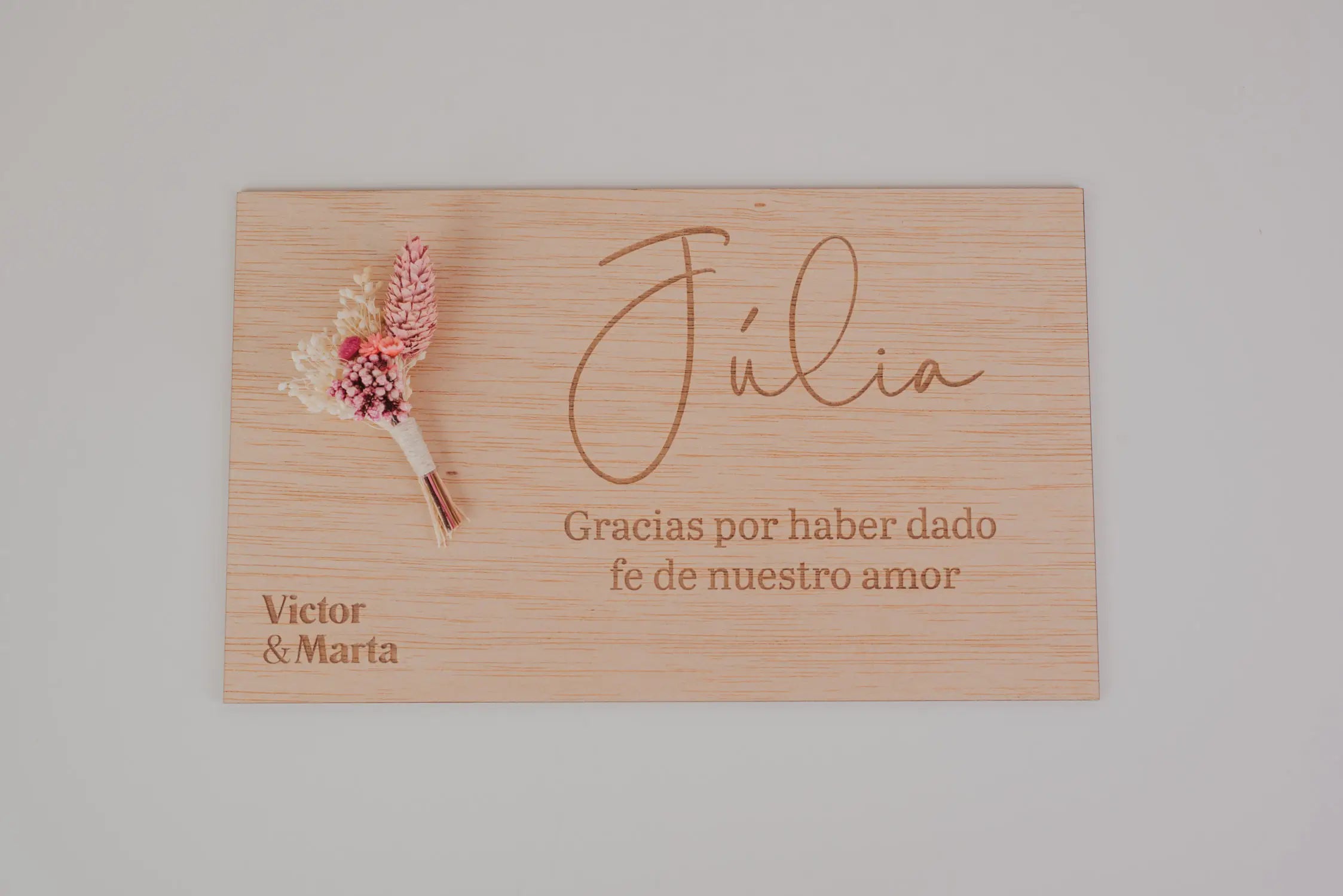 Placa de madera Sois los Siguientes – TU GRAN DIA